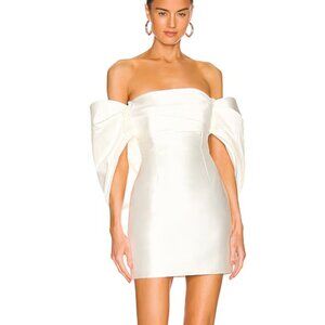 NWT SOLACE London Elina Mini Dress in Cream US 8/UK 12